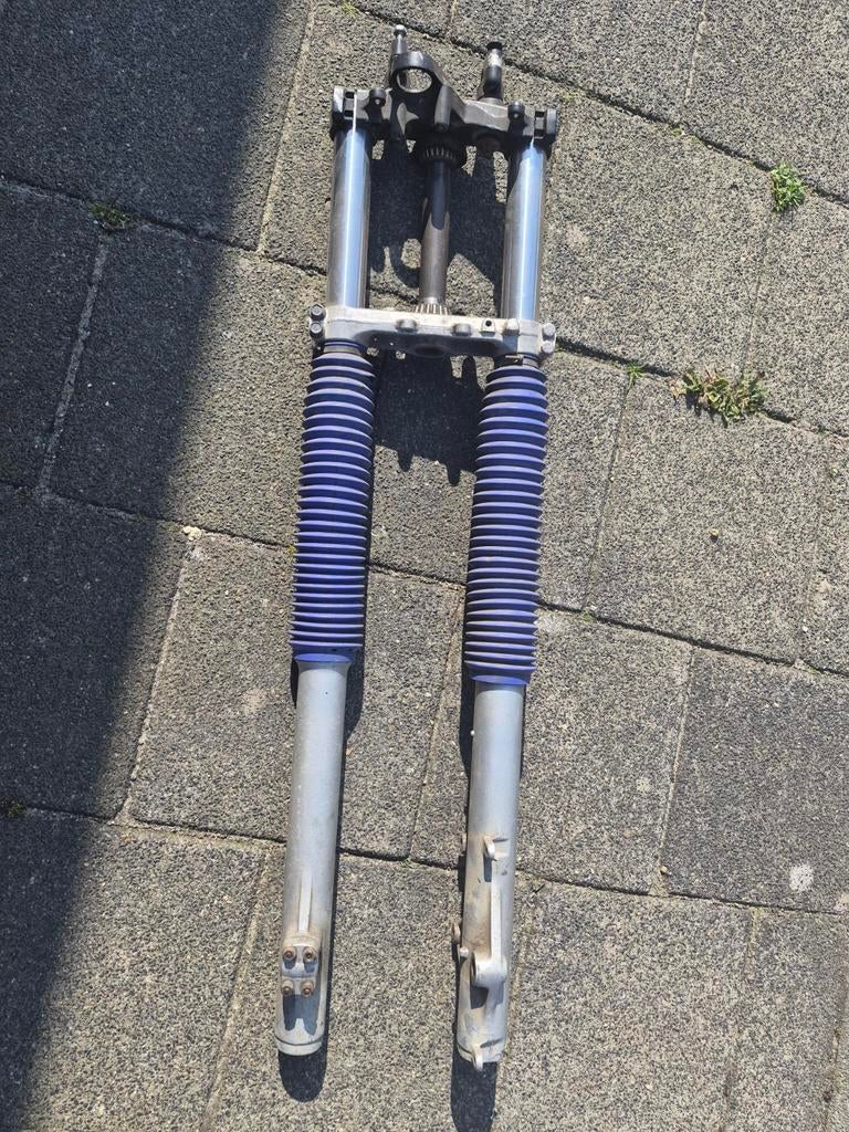 Yamaha xt600 Voorvork motorfiets met balhoofd en hoezen, Motoren, Ophalen, Gebruikt