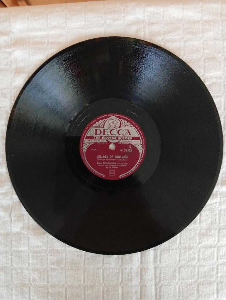 Ella Fitzgerald Decca 78 toerenplaat, Ophalen of Verzenden, Gebruikt, 10 inch