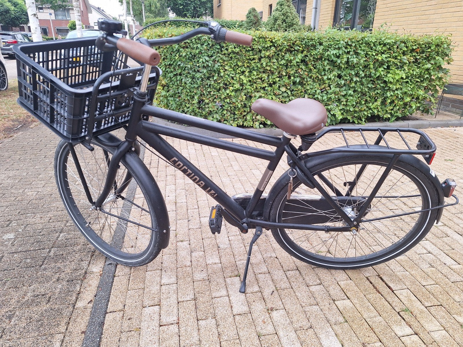 stoere jongensfiets 26inch, Terugtraprem, Gebruikt, Versnellingen, Cortina