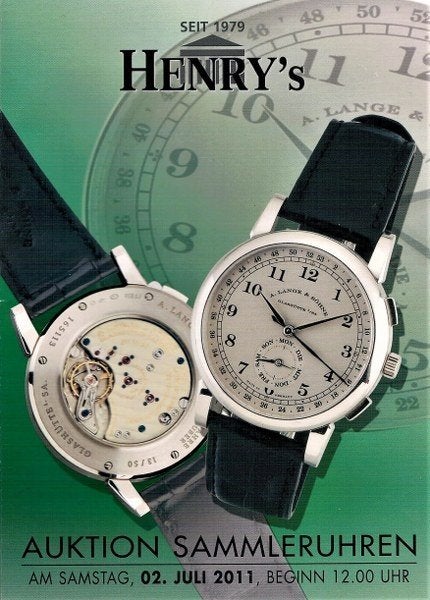 Henry's Auktion Sammleruhren December 2011 (Horloges), Ophalen, Zo goed als nieuw, Overige onderwerpen