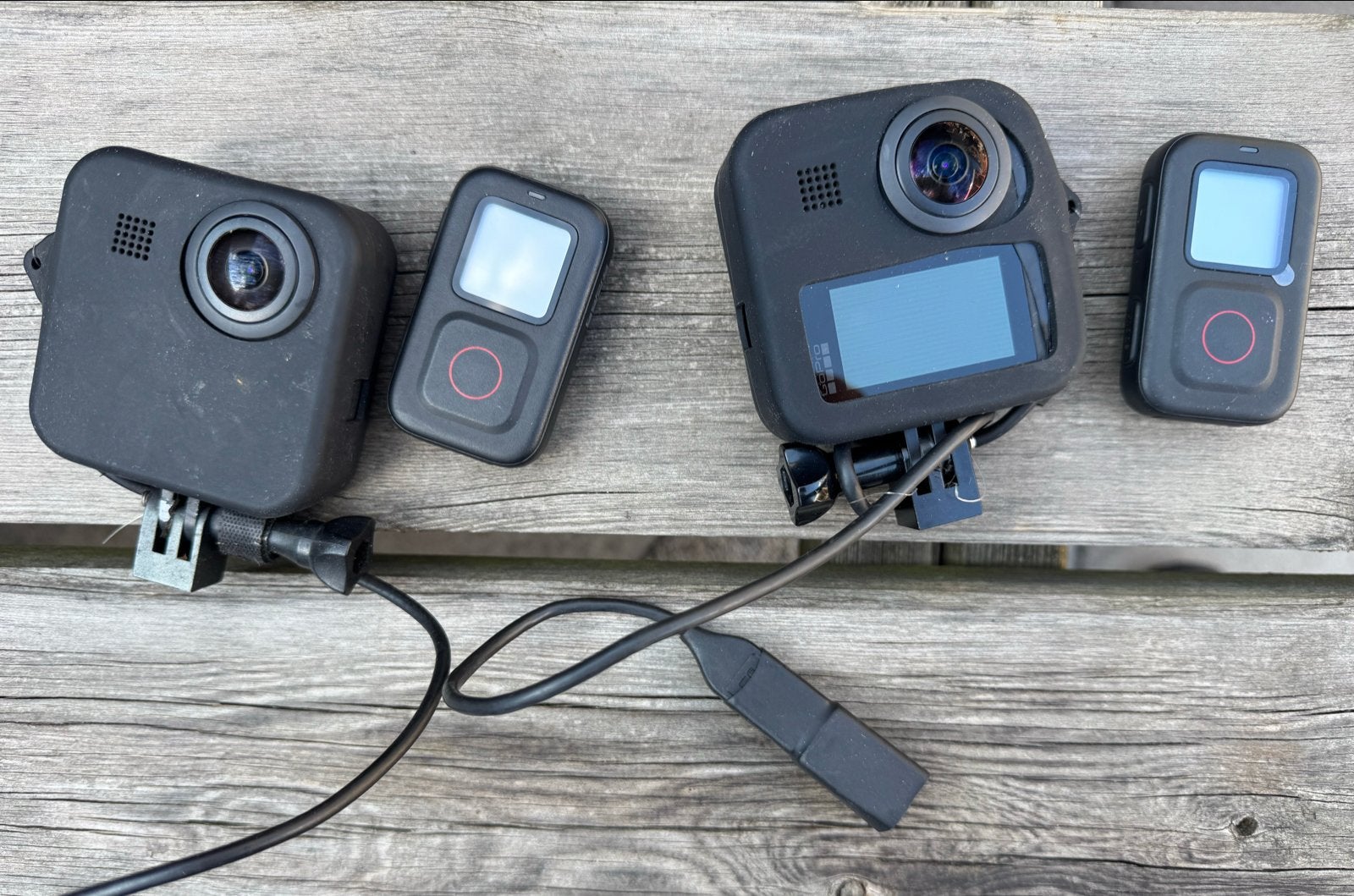 2x GoPro Max camera's met afstandsbediening en accessoires, Ophalen of Verzenden, Gebruikt, GoPro
