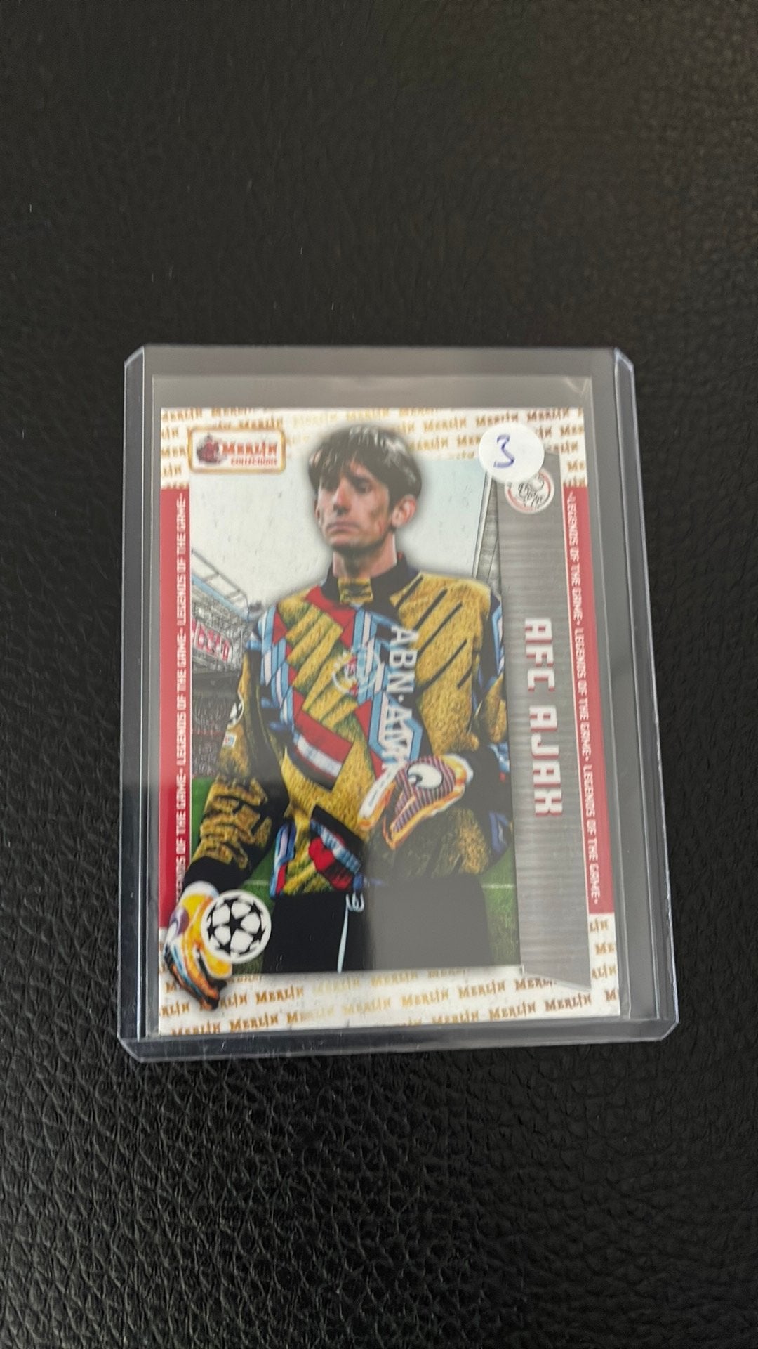 Merlin card edwin van der sar, Ophalen of Verzenden, Zo goed als nieuw, Plaatje