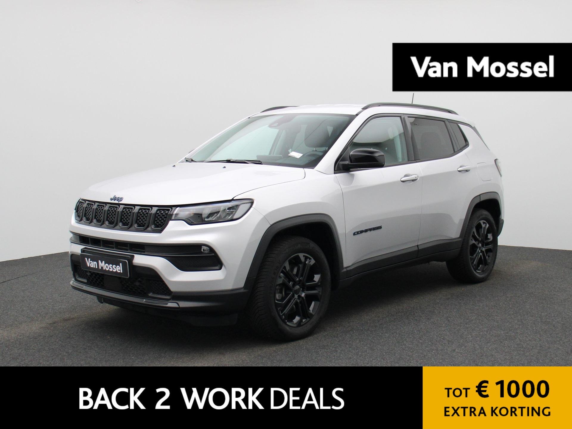 Jeep Compass 1.3 Turbo T4 190 4xe ATX Night Eagle | NAVIGATI, Auto's, Automaat, 12 maanden, Gebruikt, Zwart