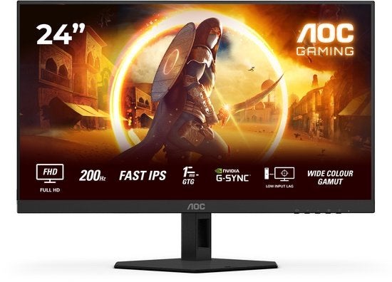 AOC G4 24G4HRE - 24 inch Full HD Fast IPS Gaming Monitor, Computers en Software, Monitoren, Gaming, IPS, ., Nieuw