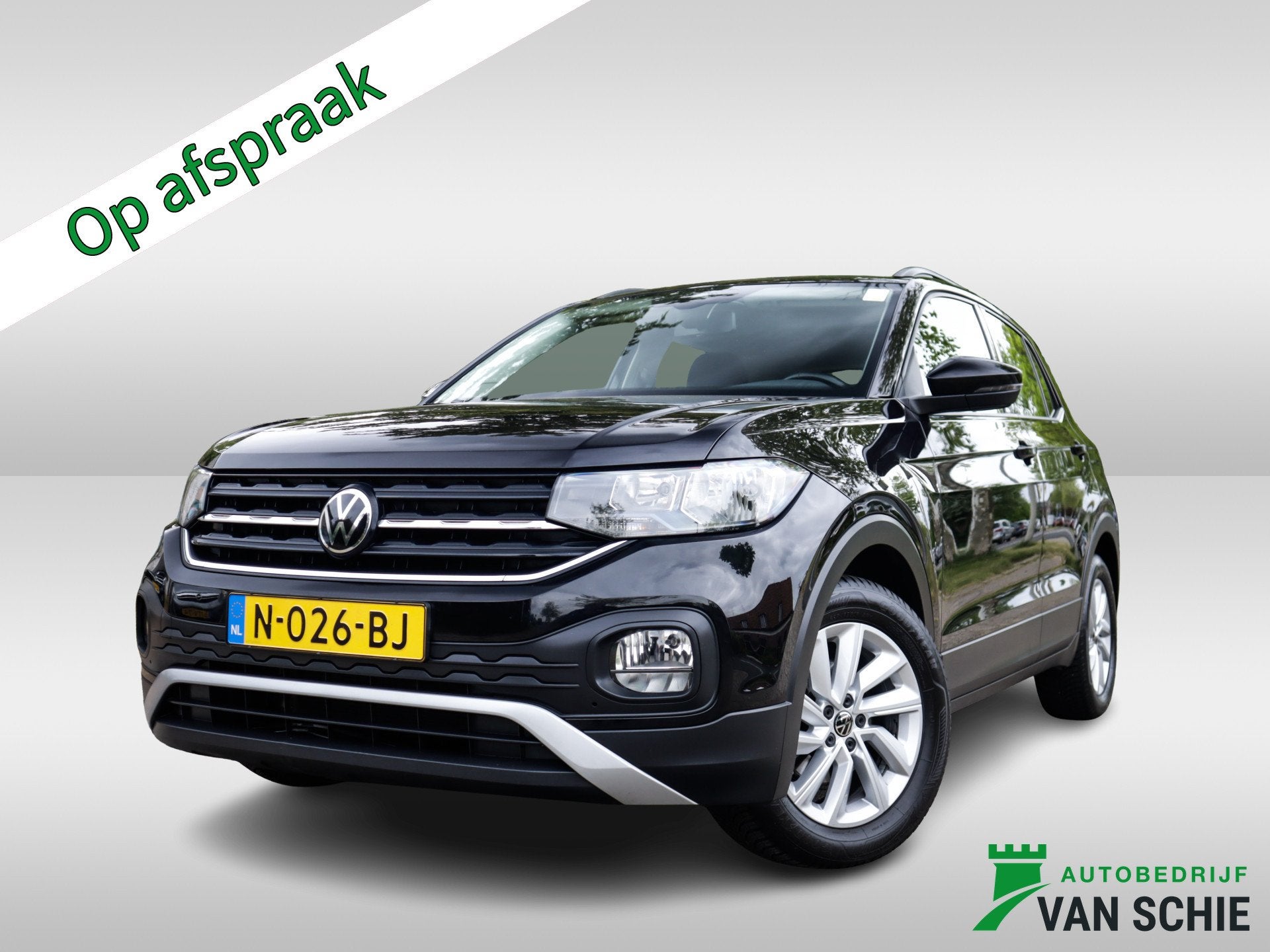 Volkswagen T-Cross 1.0 TSI Life 1e-Eig. & Keurig-Onderh BOVA, Auto's, 12 maanden, Gebruikt, Zwart, Origineel Nederlands
