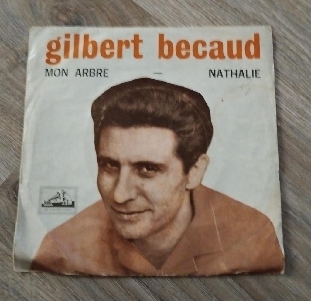 Gilbert Bécaud - Mon Arbre / Nathalie vinyl single, Cd's en Dvd's, Vinyl Singles, Ophalen of Verzenden, Gebruikt