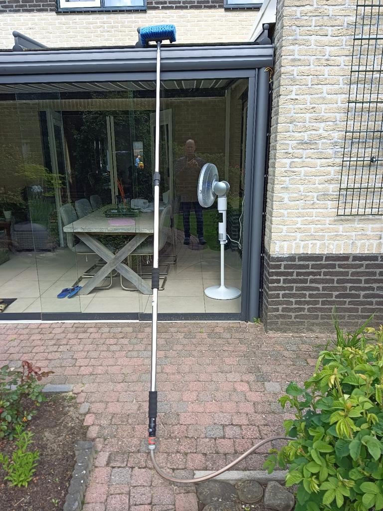 Telescoopsteel aluminium ramen wassen, Ophalen of Verzenden, Gebruikt