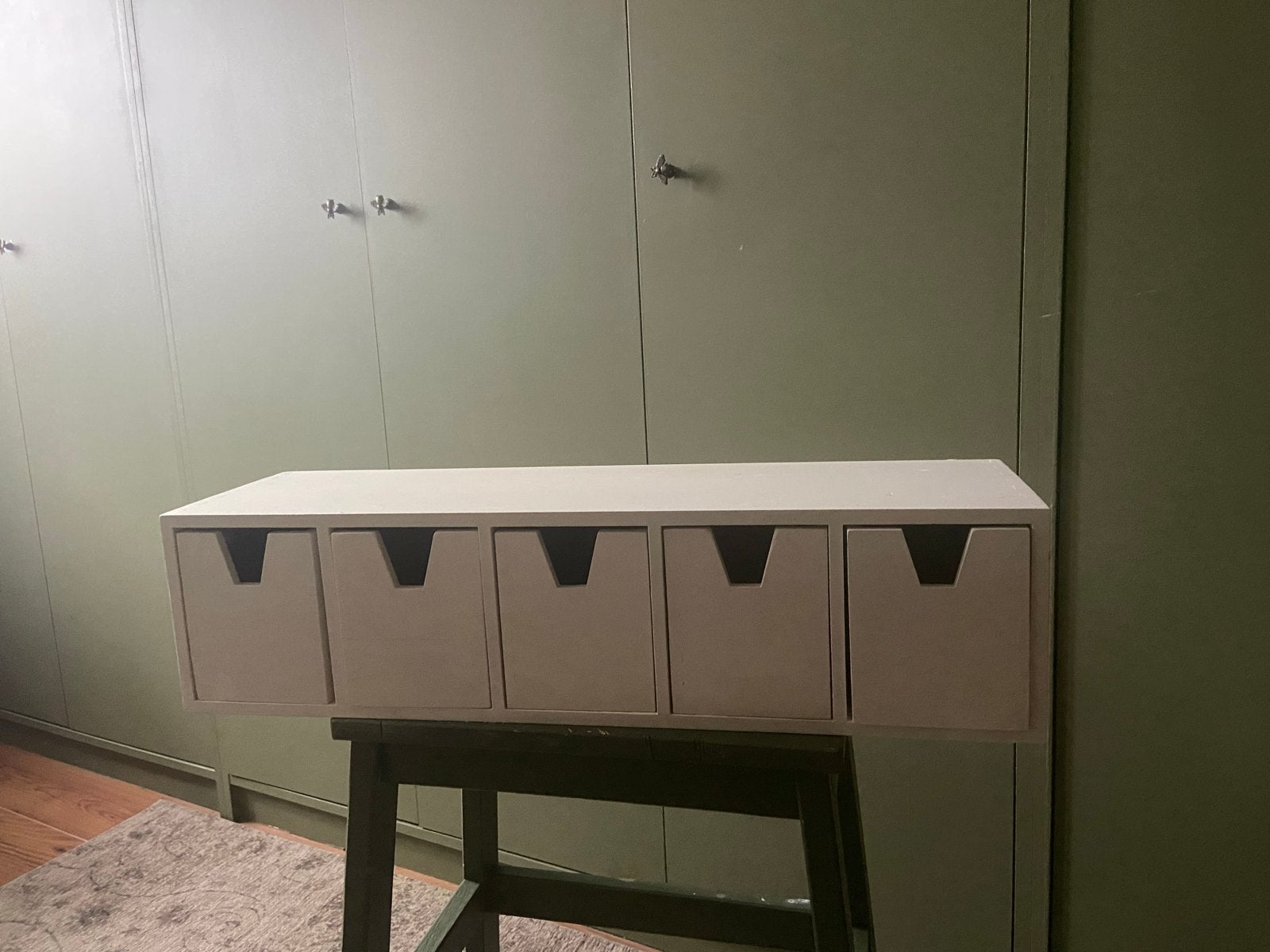 Ladekastje met 5 laden - wit hout ikea, Huis en Inrichting, Kasten | Ladekasten, Ophalen, Gebruikt, 5 laden of meer, 50 tot 100 cm