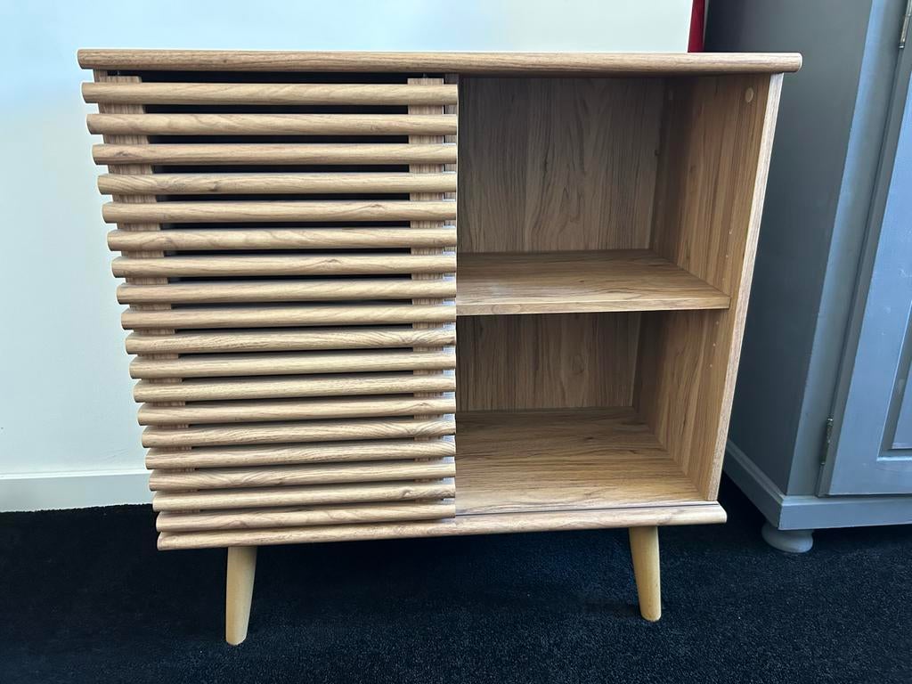 Made houten dressoir/kastje met schuifdeur, Ophalen, Zo goed als nieuw