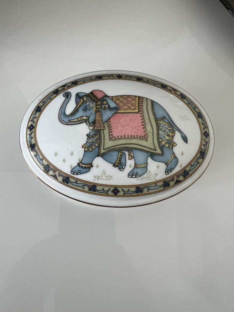 Wedgwood Blue elephant sieradendoosje, Ophalen of Verzenden