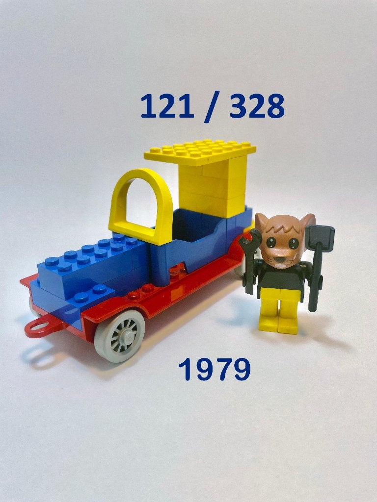Lego Fabuland 121 / 328 Moe Mouse Roadster, Overige thema's, Lego, Ophalen of Verzenden, Zo goed als nieuw