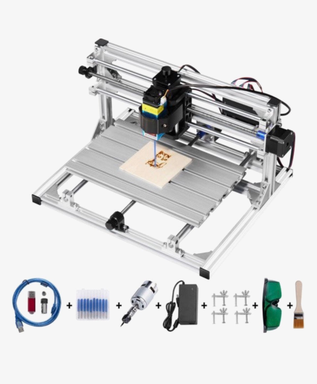 DIY CNC Machine Kit -3018 -500mW -GRBL Controle -3-as Frees, Computers en Software, 3D Printers, Nieuw, Filament, Ophalen of Verzenden