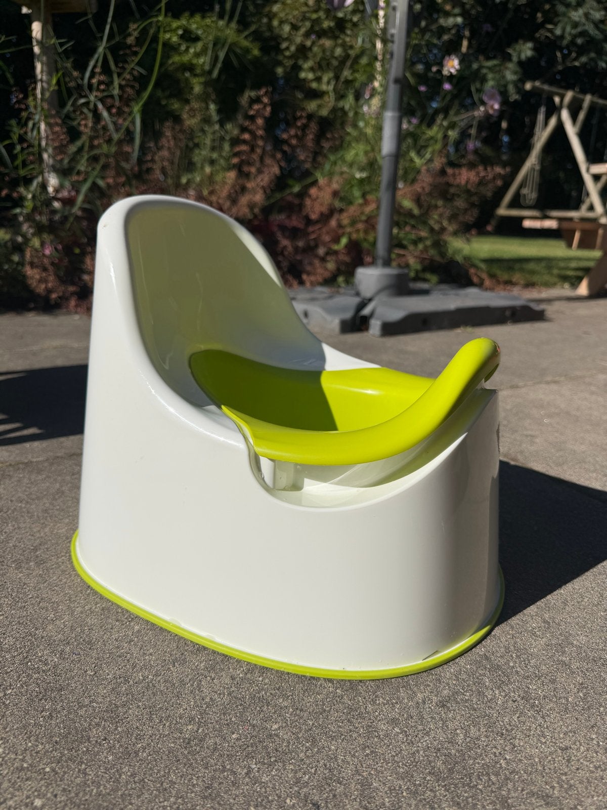 IKEA LOCKIG Kinderpotje - Wit/Groen, Ophalen, Zo goed als nieuw