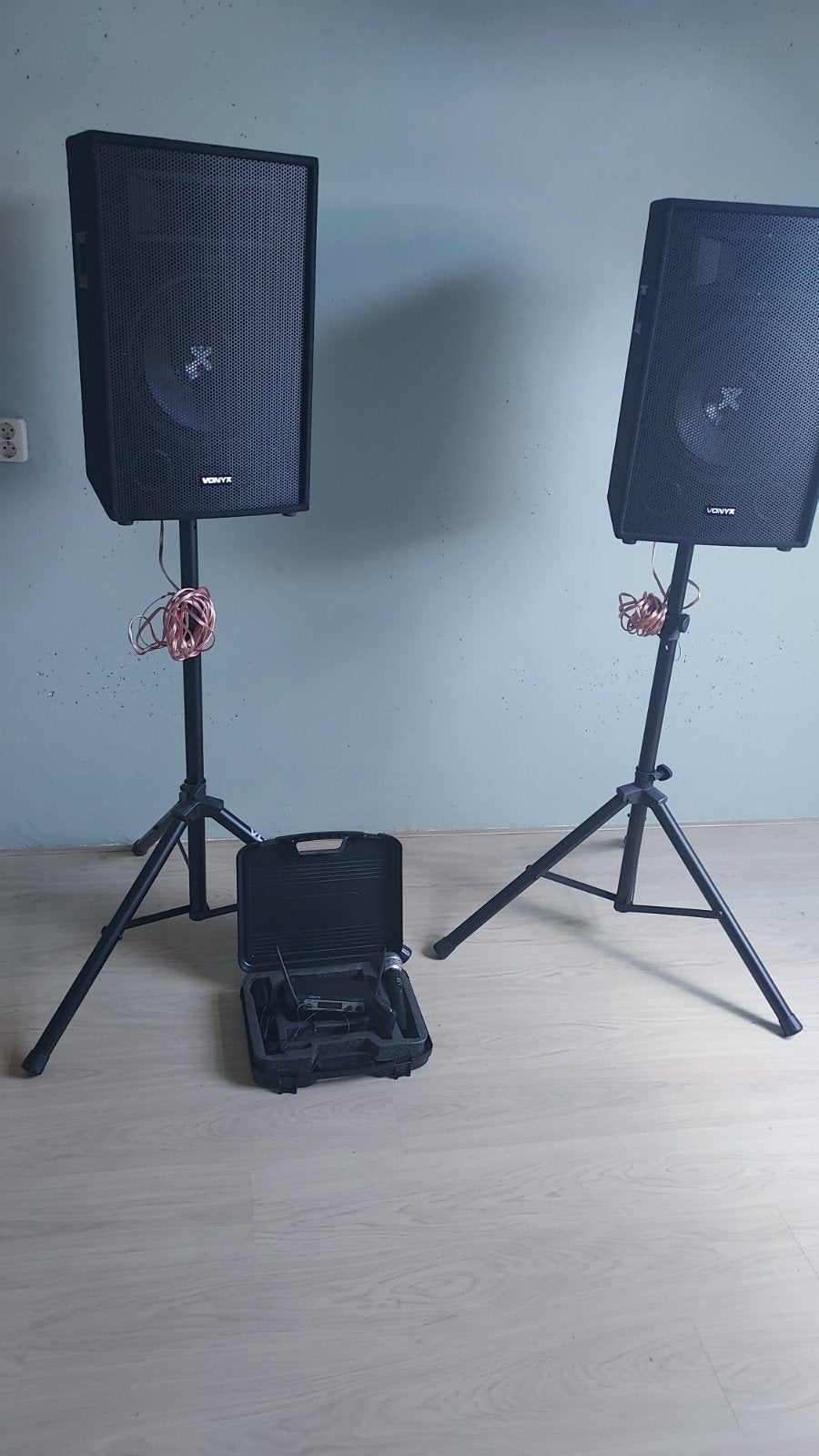Vonyx SL12 PA Disco Speakerset met SPL 700 Versterker, Ophalen, Gebruikt, Minder dan 500 watt