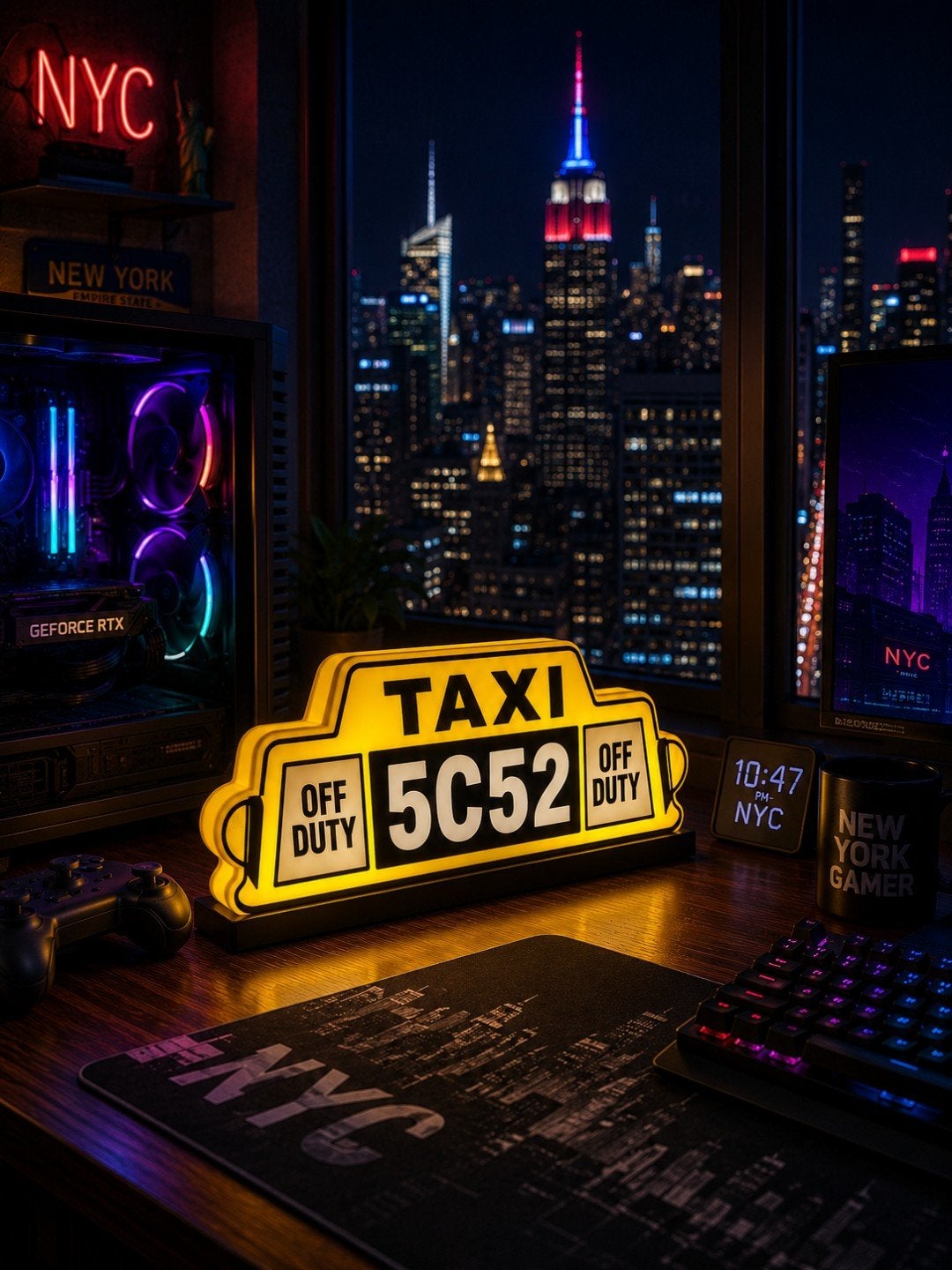 Gave lichtreclame 'Taxi' design - Unieke blikvanger!, Ophalen of Verzenden, Nieuw, Lichtbak of (neon) lamp