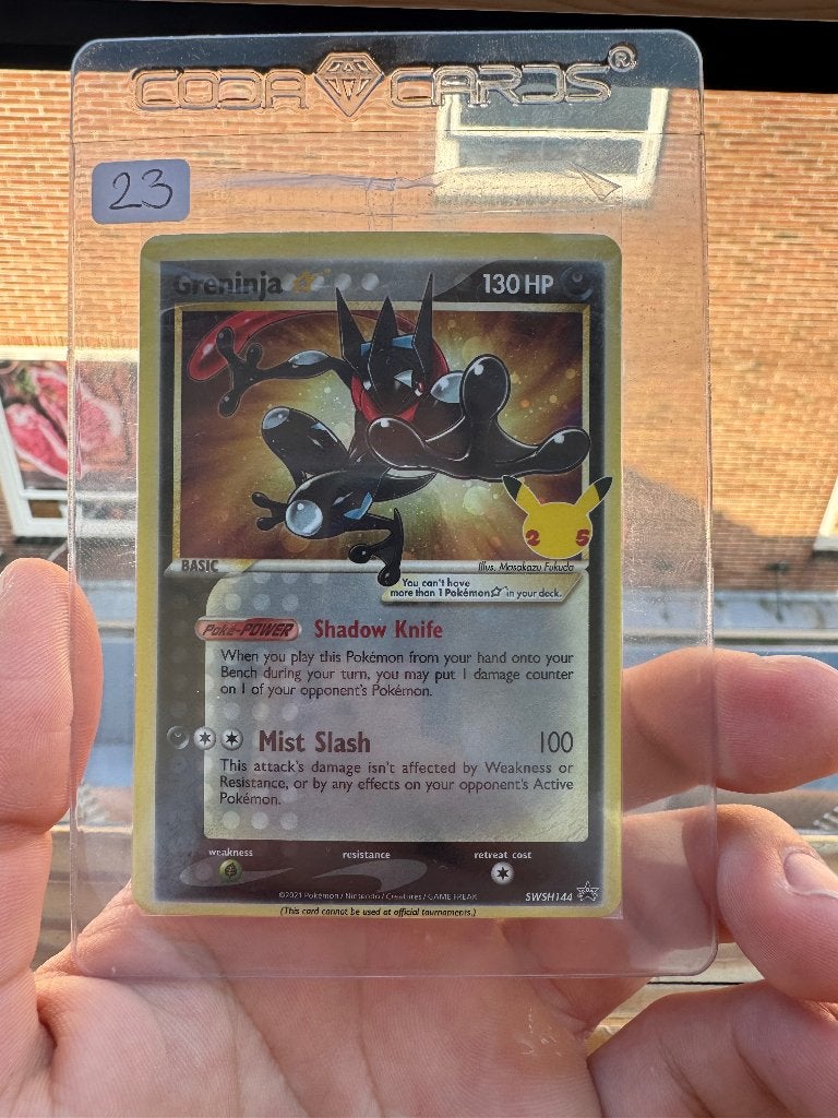 Greninja Goldstar Promo Sealed, Hobby en Vrije tijd, Verzamelkaartspellen | Pokémon, Ophalen, Zo goed als nieuw
