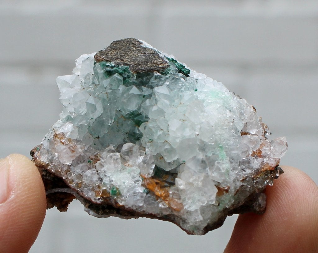 MALACHIET en KWARTS uit KOLWEZI in CONGO, Ophalen of Verzenden, Mineraal