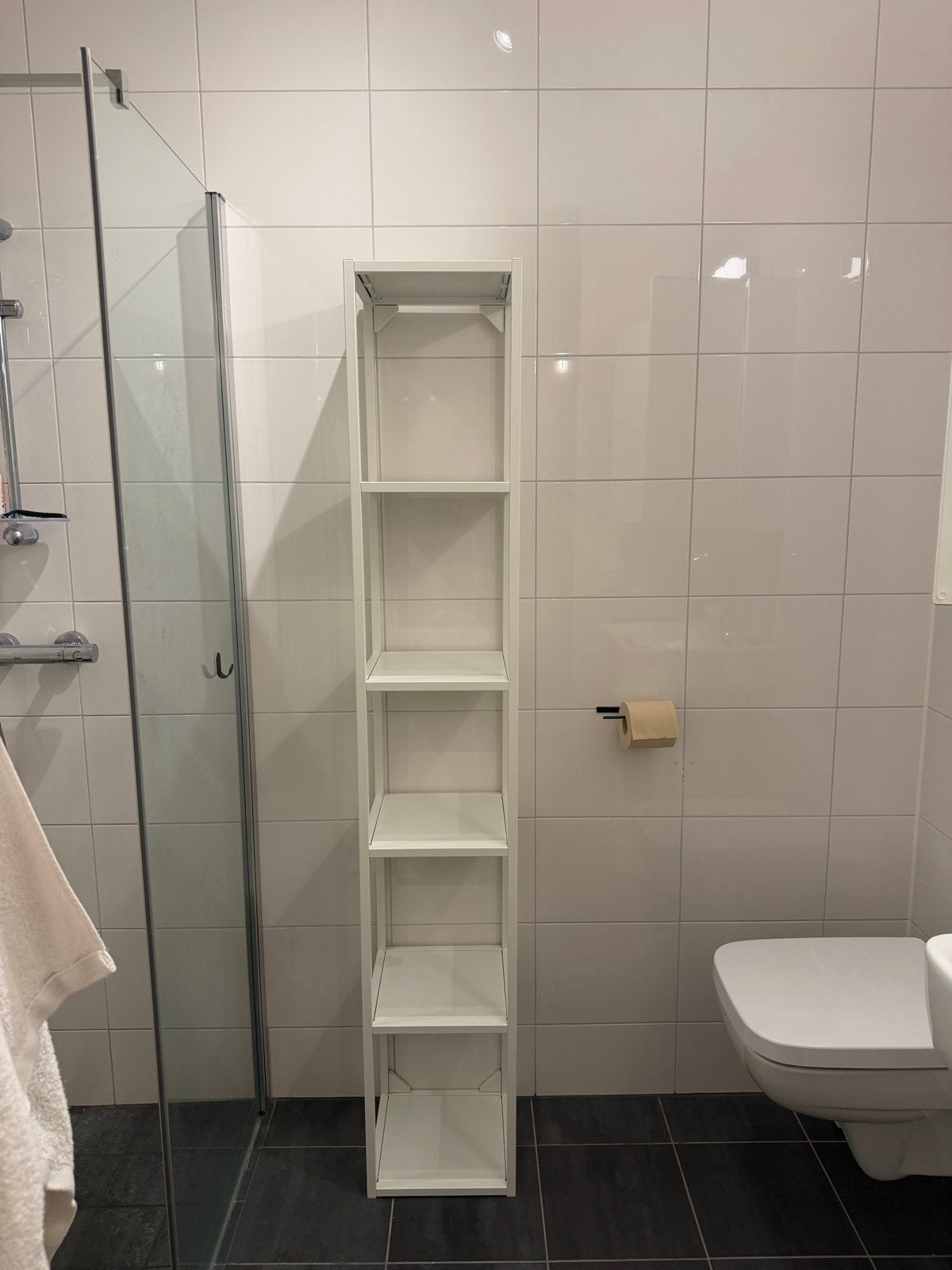 IKEA ENHET Hoge kast met planken, wit, 30x30x180 cm, Ophalen, Zo goed als nieuw
