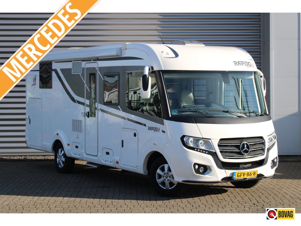 Rapido M96 Mercedes 170PK Hydraulisch Levelsysteem Lithium, Caravans en Kamperen, Ringverwarming, 7 tot 8 meter, Bedrijf, Diesel