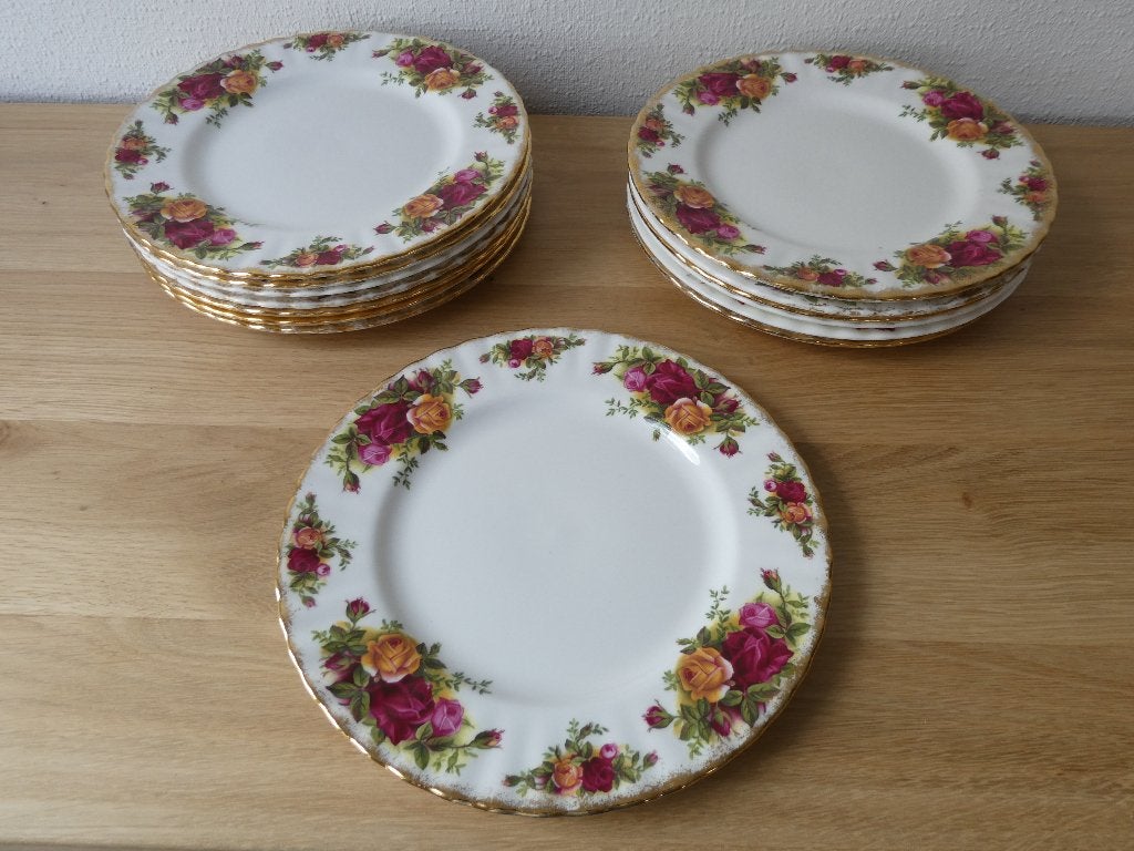 Royal Albert Old Country Roses 14 stuks, Ophalen of Verzenden