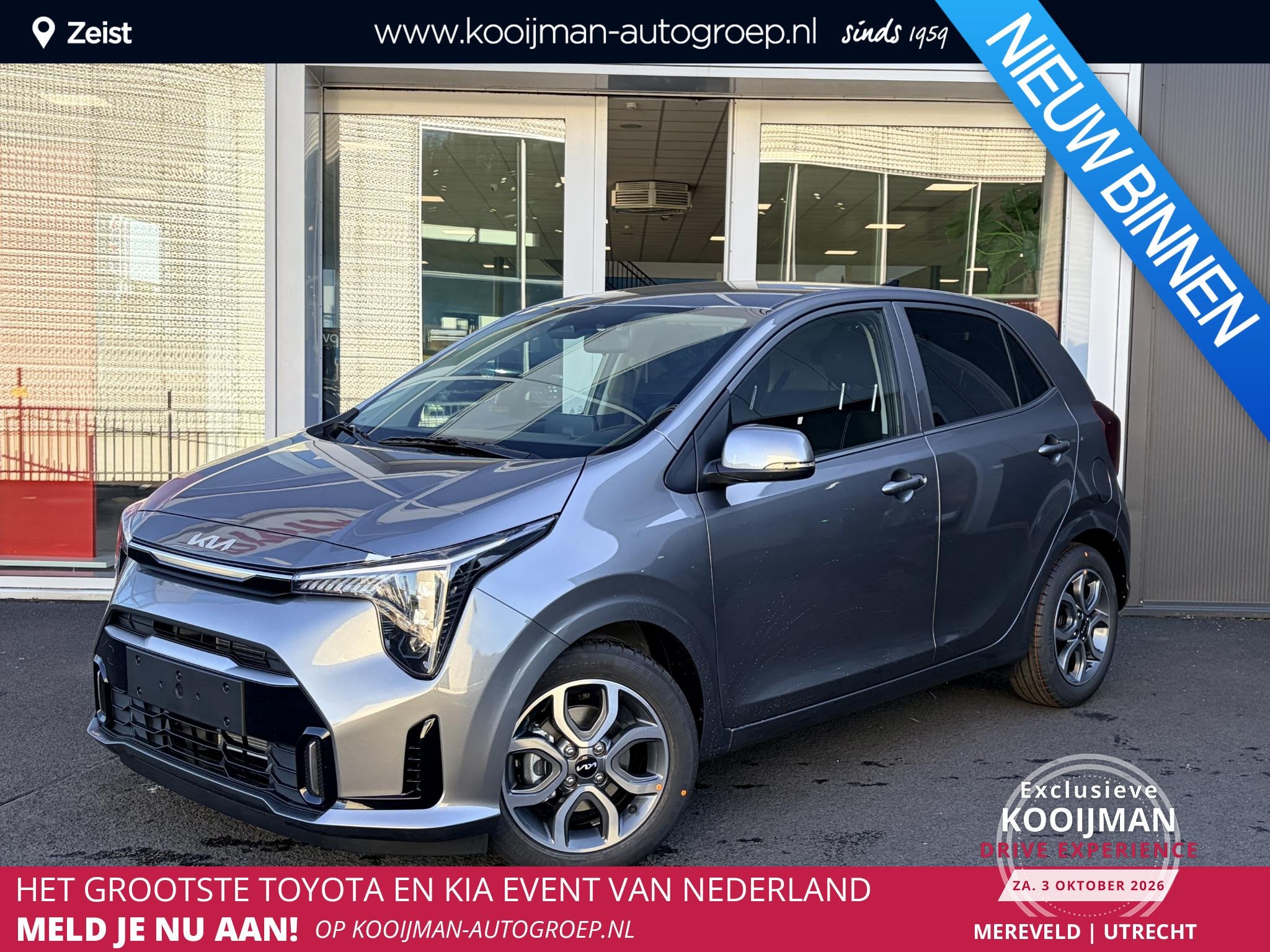 Kia Picanto 1.0 GDi ExecutiveLine | Rijklaarprijs incl. 2000, Auto's, Voorwielaandrijving, Stof, Euro 6, 918 kg