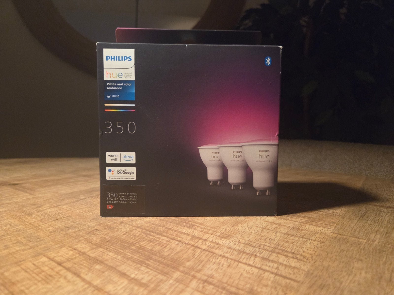 Philips Hue halogeen spotjes gu-10, 3 pack, Bedienbaar via app, GU10, Ophalen of Verzenden, Halogeenlamp