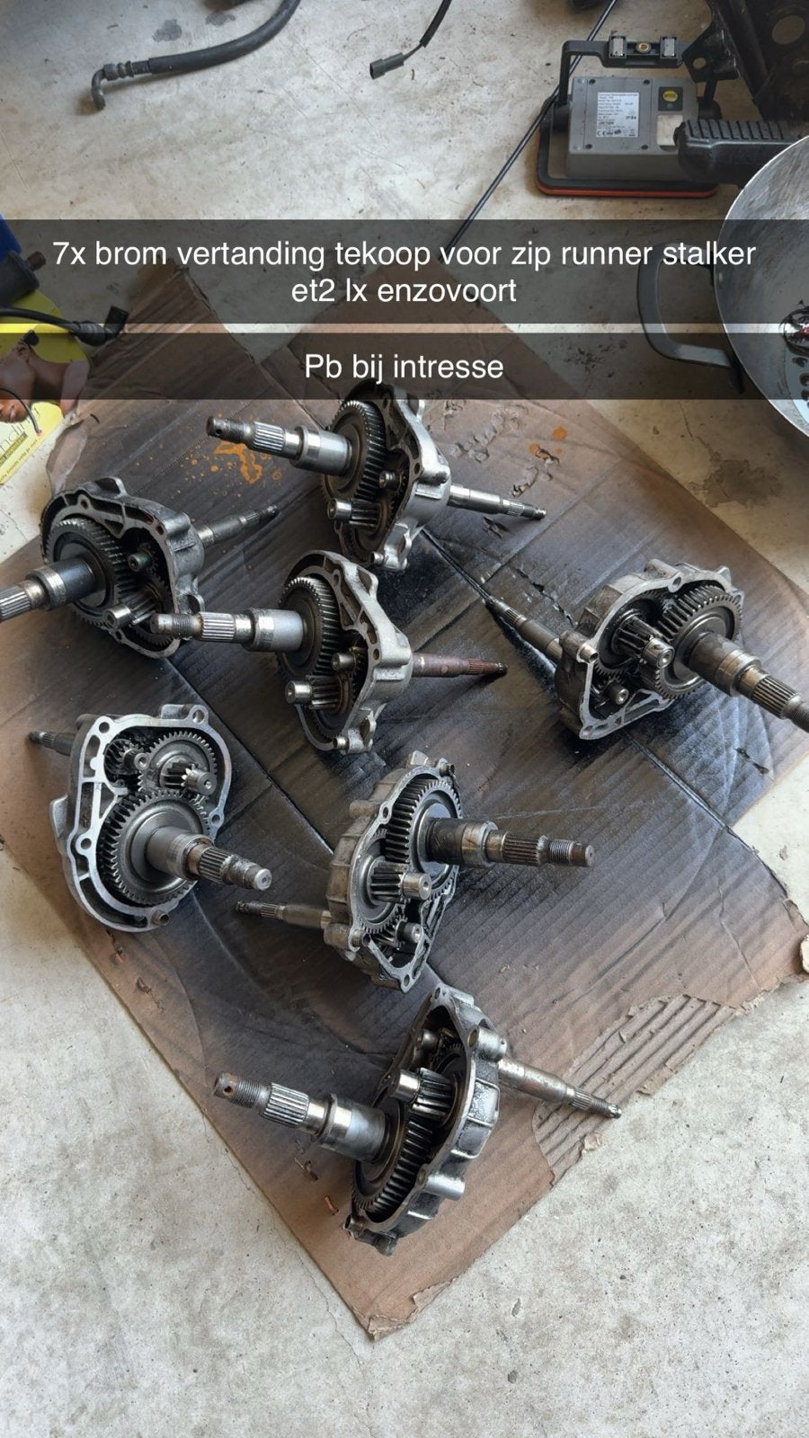 Brom 2t vertanding dubbel gelagerd Piaggio Zip Runner Gilera, Ophalen of Verzenden, Gebruikt, Overige typen, Piaggio
