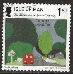 Eiland Man 33, bushalte, Verzenden, Gestempeld