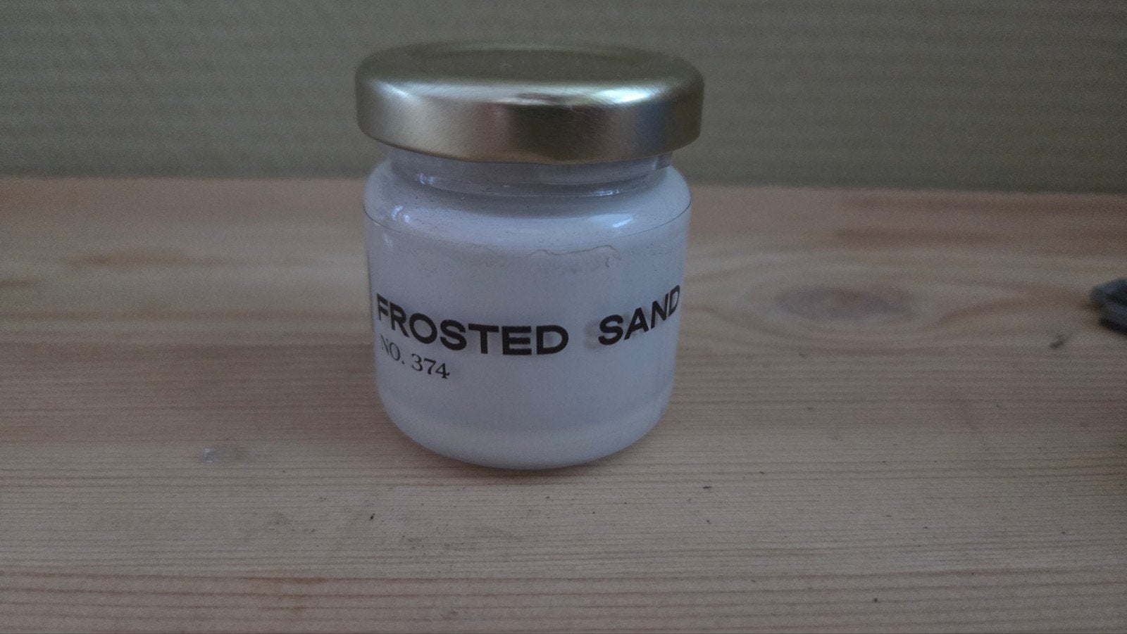 Tester Lab Paint Frosted Sand no. 374, Gebruikt, Wit, Ophalen of Verzenden, Verf