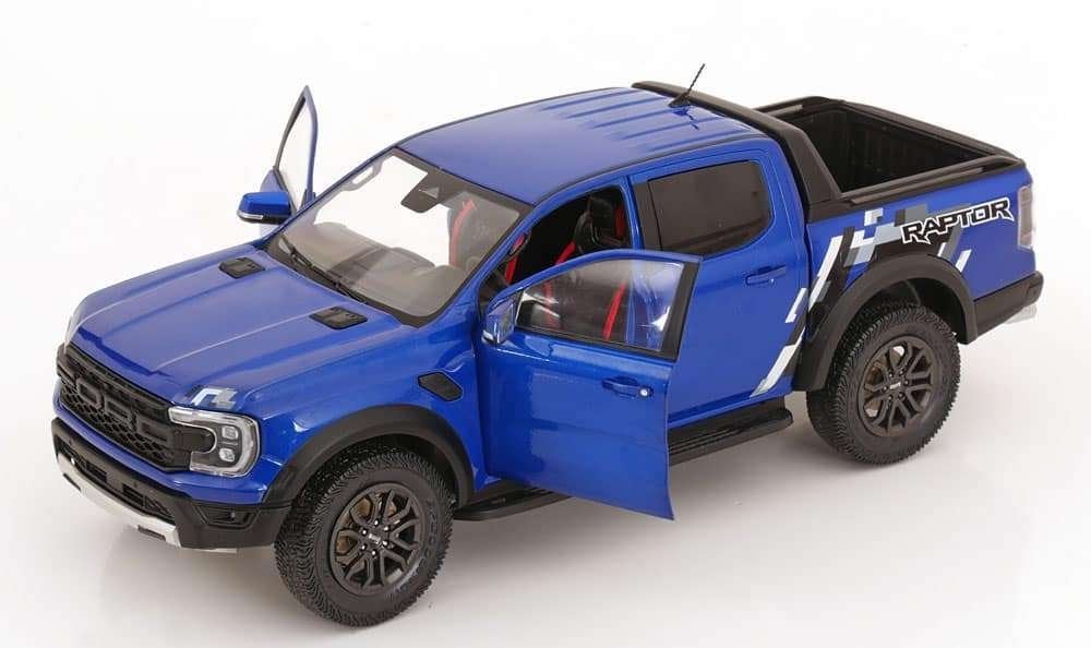 Ford Ranger Raptor 2024 Blauw Metallic 1-18 Solido, Hobby en Vrije tijd, Modelauto's | 1:18, Solido, Auto, Solido, Nieuw