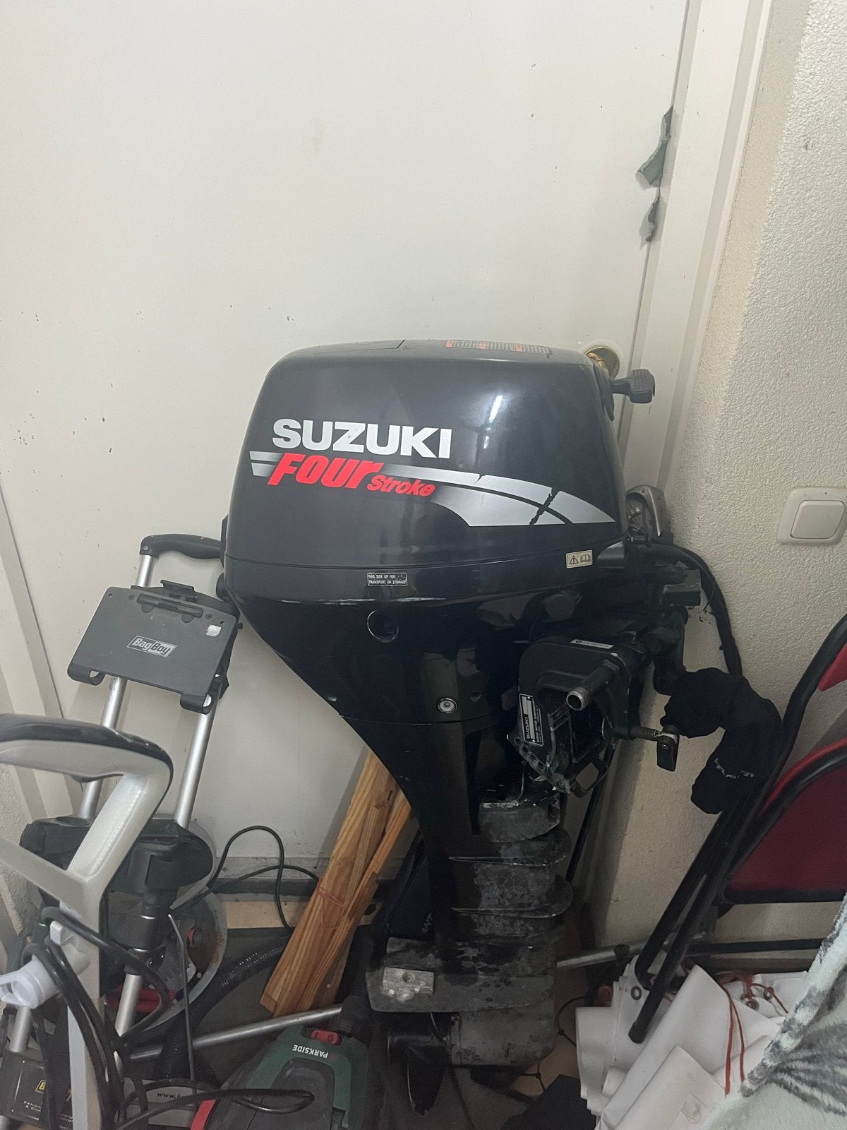 MOET WEG: Suzuki 4 takt 15 PK Buitenboordmotor, Watersport en Boten, Buiten- en Binnenboordmotoren, Ophalen, 10 tot 30 pk, Gebruikt