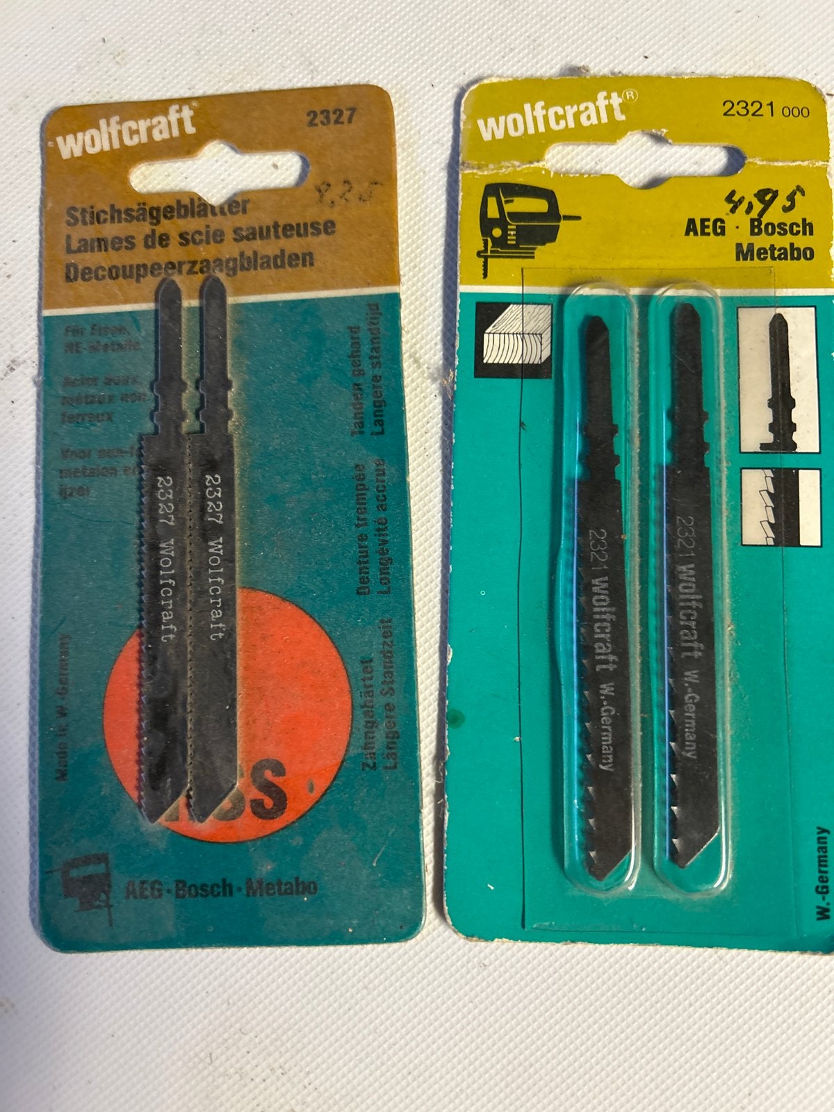 Wolfcraft decoupeerzaagbladen - Set van 2 verpakkingen, Ophalen of Verzenden, Nieuw, Zaag, Overige merken