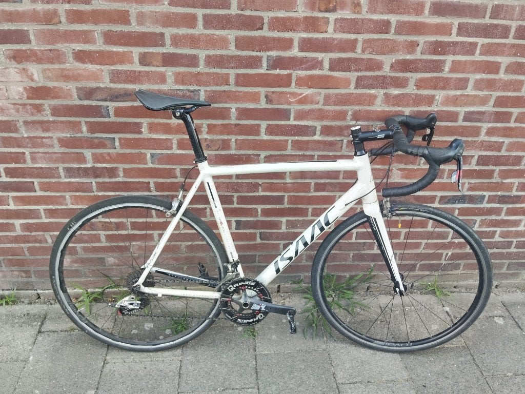 Isaac Racefiets (met opknapwiel), 28 inch, Gebruikt, 10 tot 15 versnellingen, Aluminium