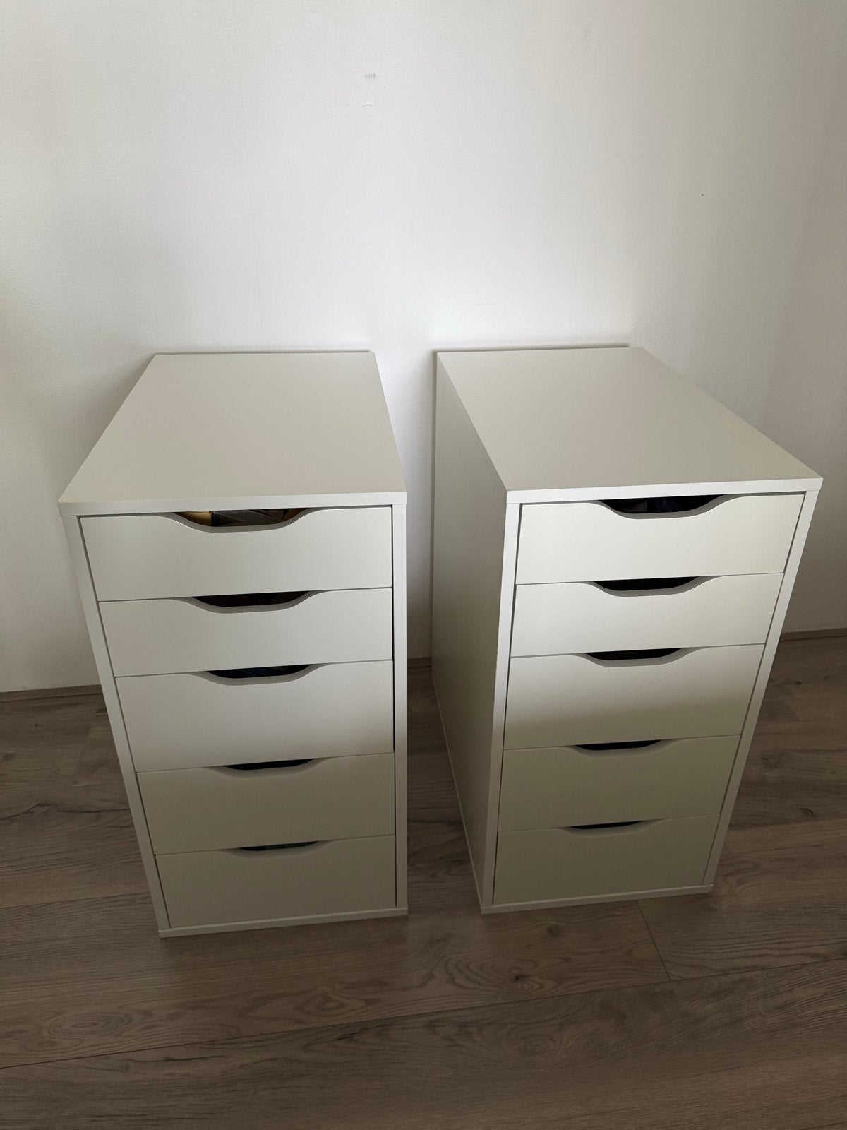 2x IKEA Alex ladeblokken - Wit - Zo goed als nieuw, Huis en Inrichting, Overige materialen, Minder dan 50 cm, 5 laden of meer