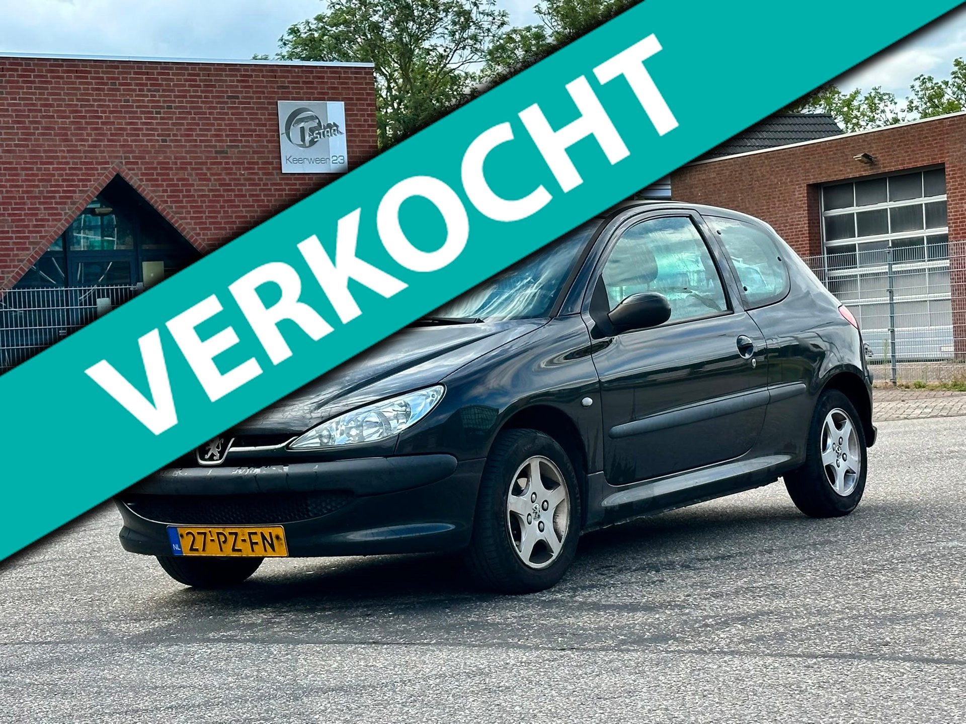 Peugeot 206 1.4 Air-line Airco*24-08-2027 APK*NAP*LM velgen*, Auto's, Voorwielaandrijving, 31 €/maand, 4 cilinders, Zwart