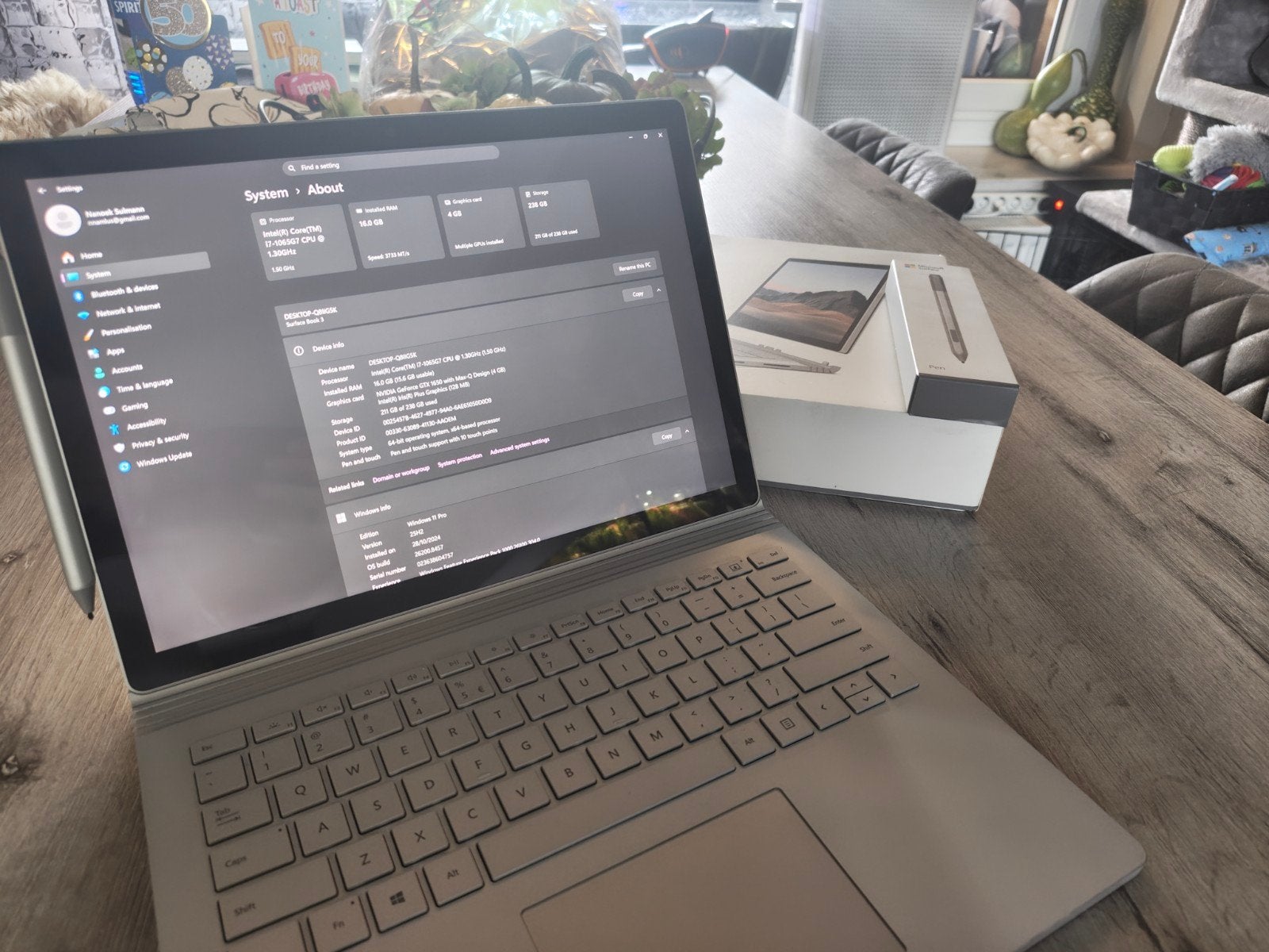 surfacebook 3 16gb, Ophalen, 2 tot 3 Ghz, Qwerty, 13 inch
