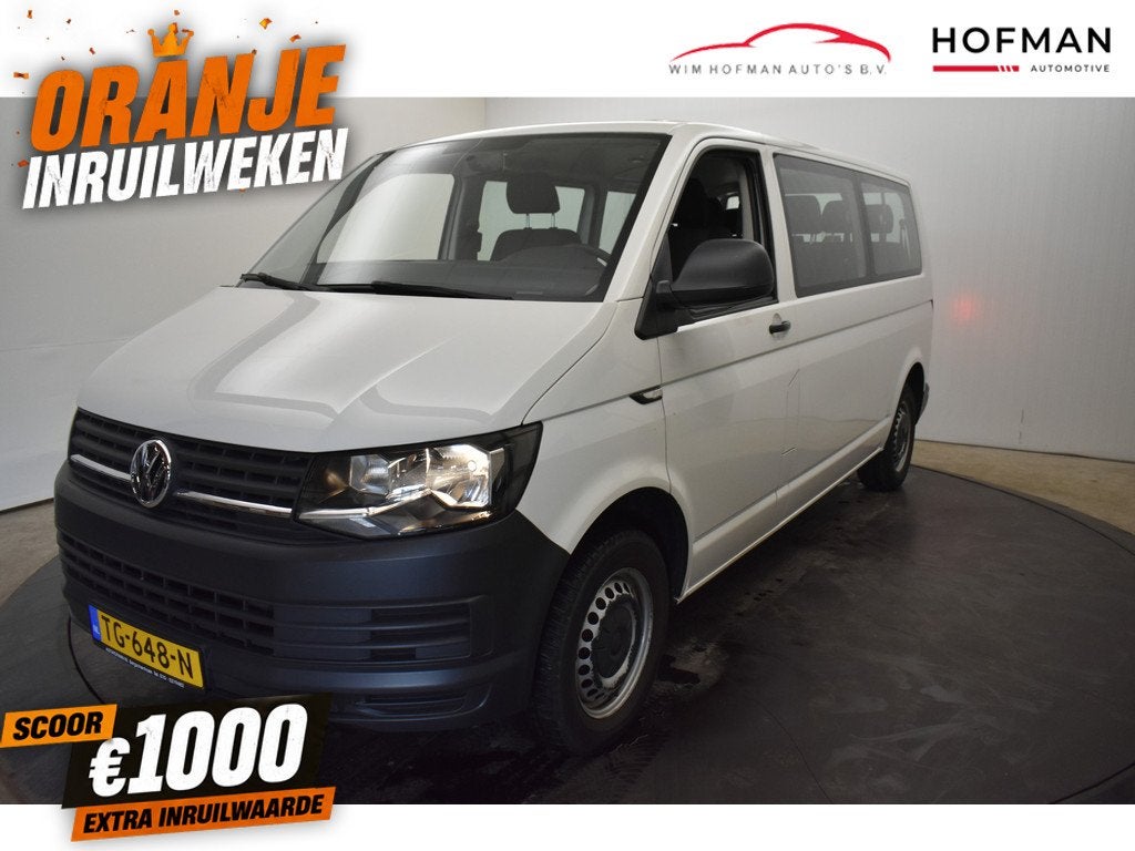 Volkswagen Transporter Kombi 2.0 TDI L2H1 Airco 2+2+2+3 Opst, Auto's, Volkswagen, Voorwielaandrijving, Gebruikt, Euro 6, 1794 kg