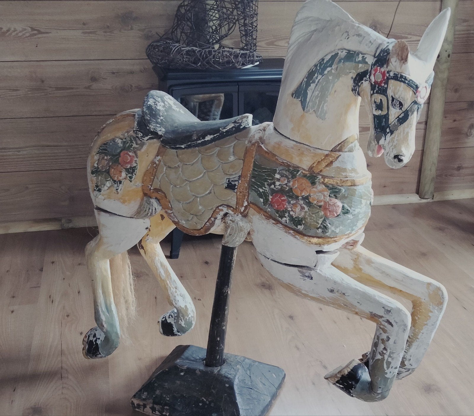 carrousel paard Kermis paard, Ophalen, Dier