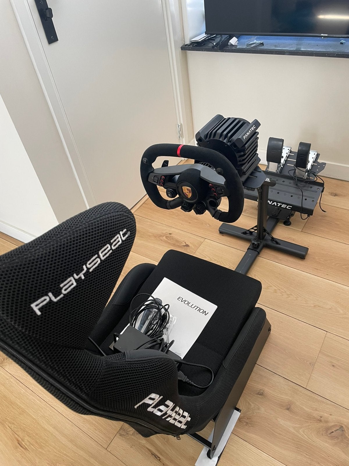 FANATEC CSL DD QR2  VISION GT BUNDEL (5 NM) PC/PS5+Playseat, Spelcomputers en Games, Ophalen of Verzenden, Zo goed als nieuw, Playseat of Racestoel