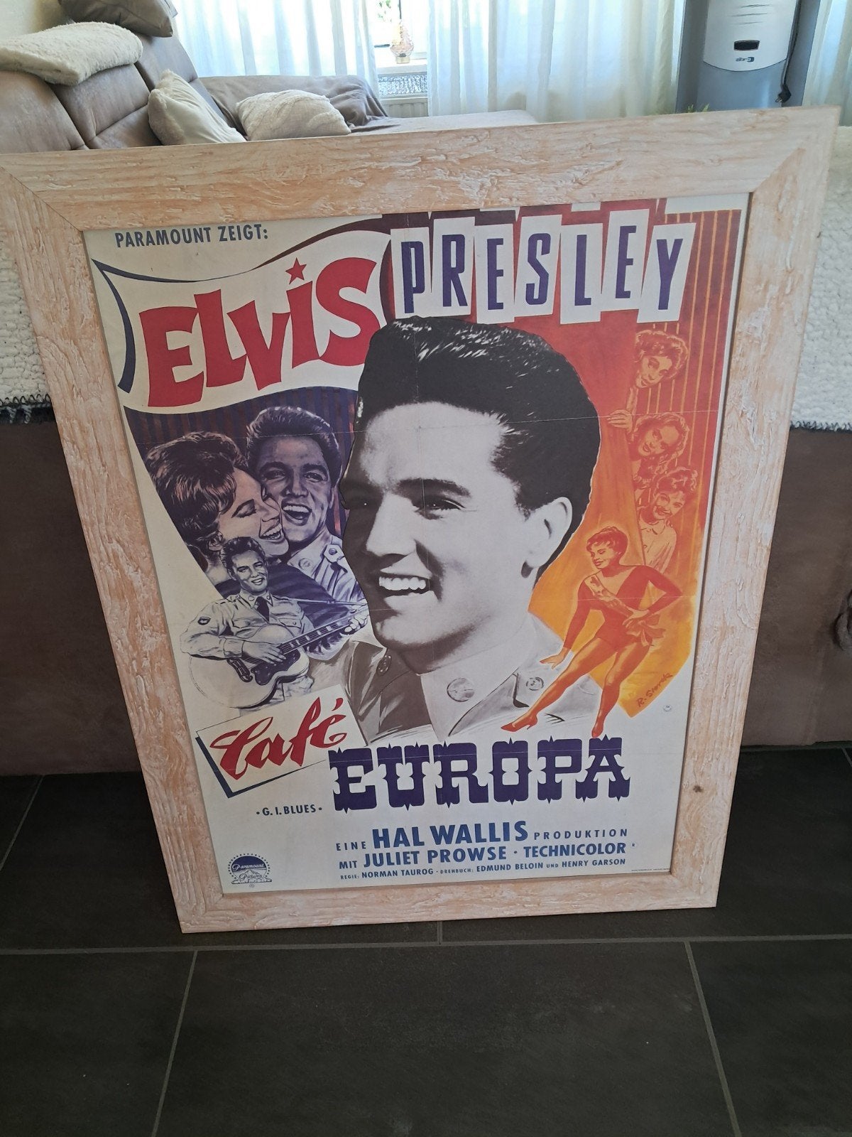 Elvis presley Europa duitse film poster, Ophalen, Zo goed als nieuw, A1 t/m A3, Film en Tv
