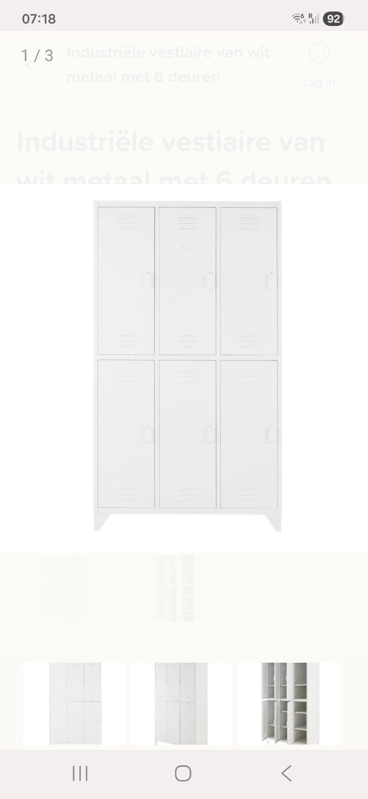 Industriële kast, Huis en Inrichting, Kasten | Kledingkasten, Ophalen, Zo goed als nieuw, 25 tot 50 cm, 150 tot 200 cm