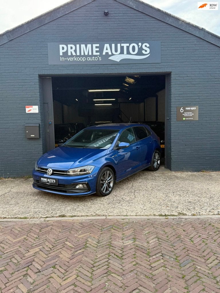 Volkswagen Polo 1.0 TSI R-Line Digital Dash| Achteruitrijcam, Voorwielaandrijving, Gebruikt, Zwart, Blauw