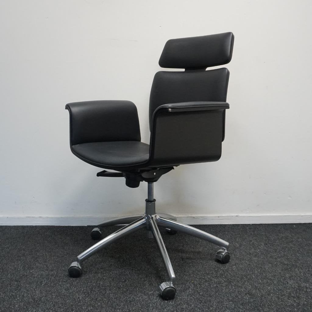 Vepa Fado Vergaderstoelen | Bureaustoelen | Zwart Leer