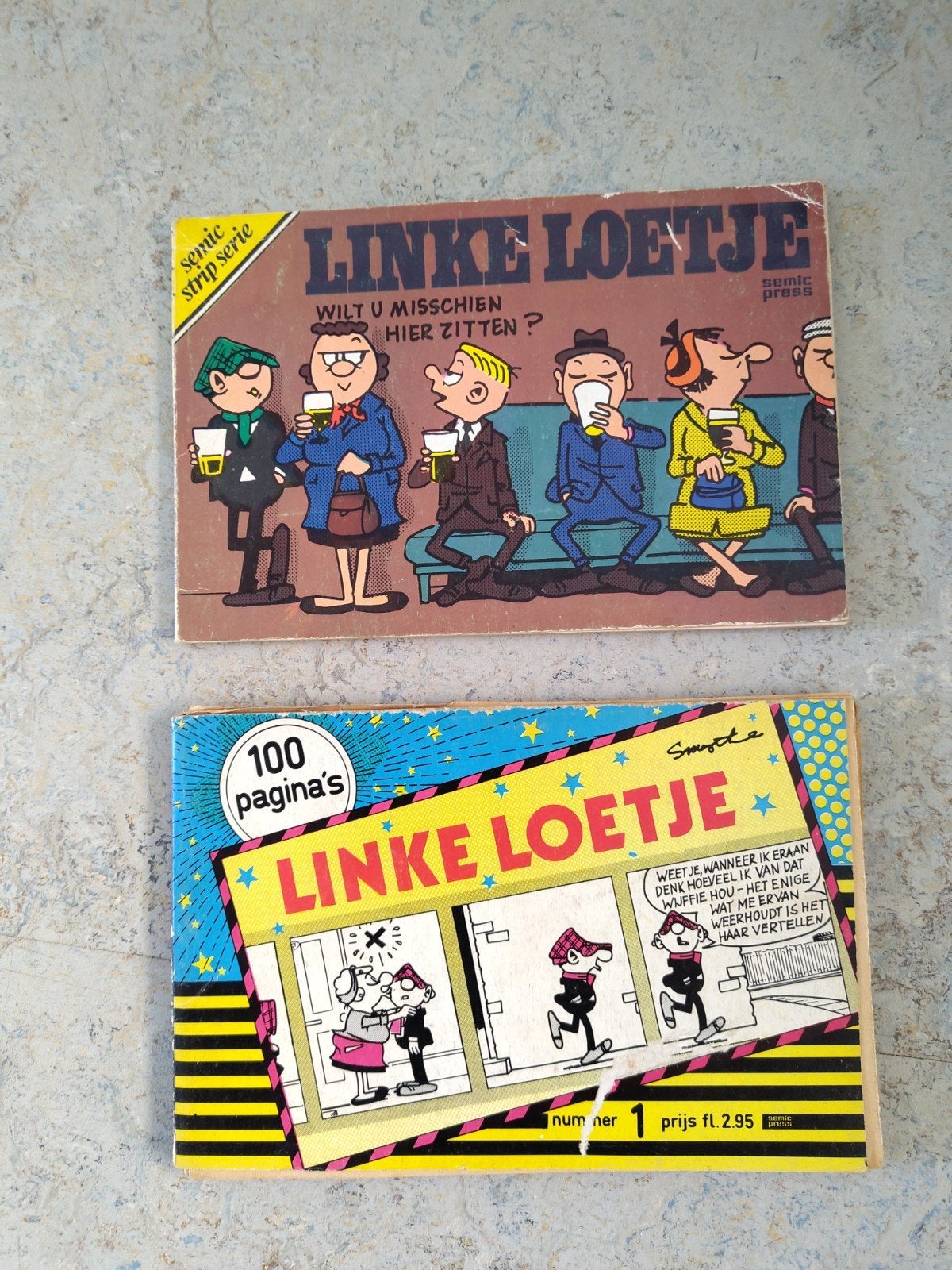Vintage Semic Strip Serie & Linke Loetje Stripboeken, Meerdere stripboeken, Ophalen of Verzenden, Gelezen, Diverse auteurs (o.a. Lee Falk, Dik Browne)