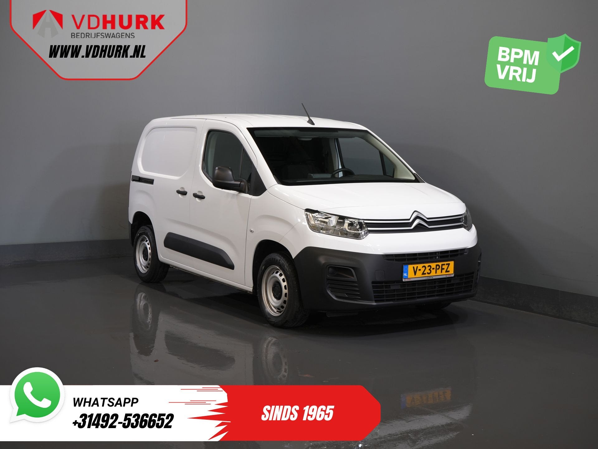 Peugeot Partner (Citroen Berlingo) 1.2 PureTech 110 pk BENZI, Voorwielaandrijving, Gebruikt, 1290 kg, Wit