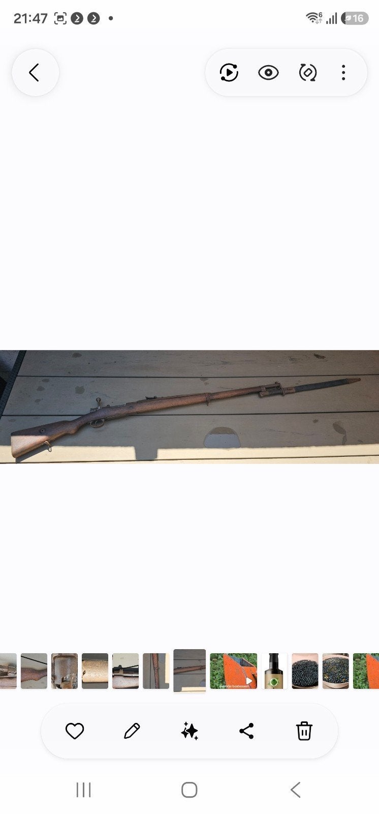Antiek geweer met bajonet - Militaria, Verzamelen, Militaria | Algemeen, Ophalen of Verzenden