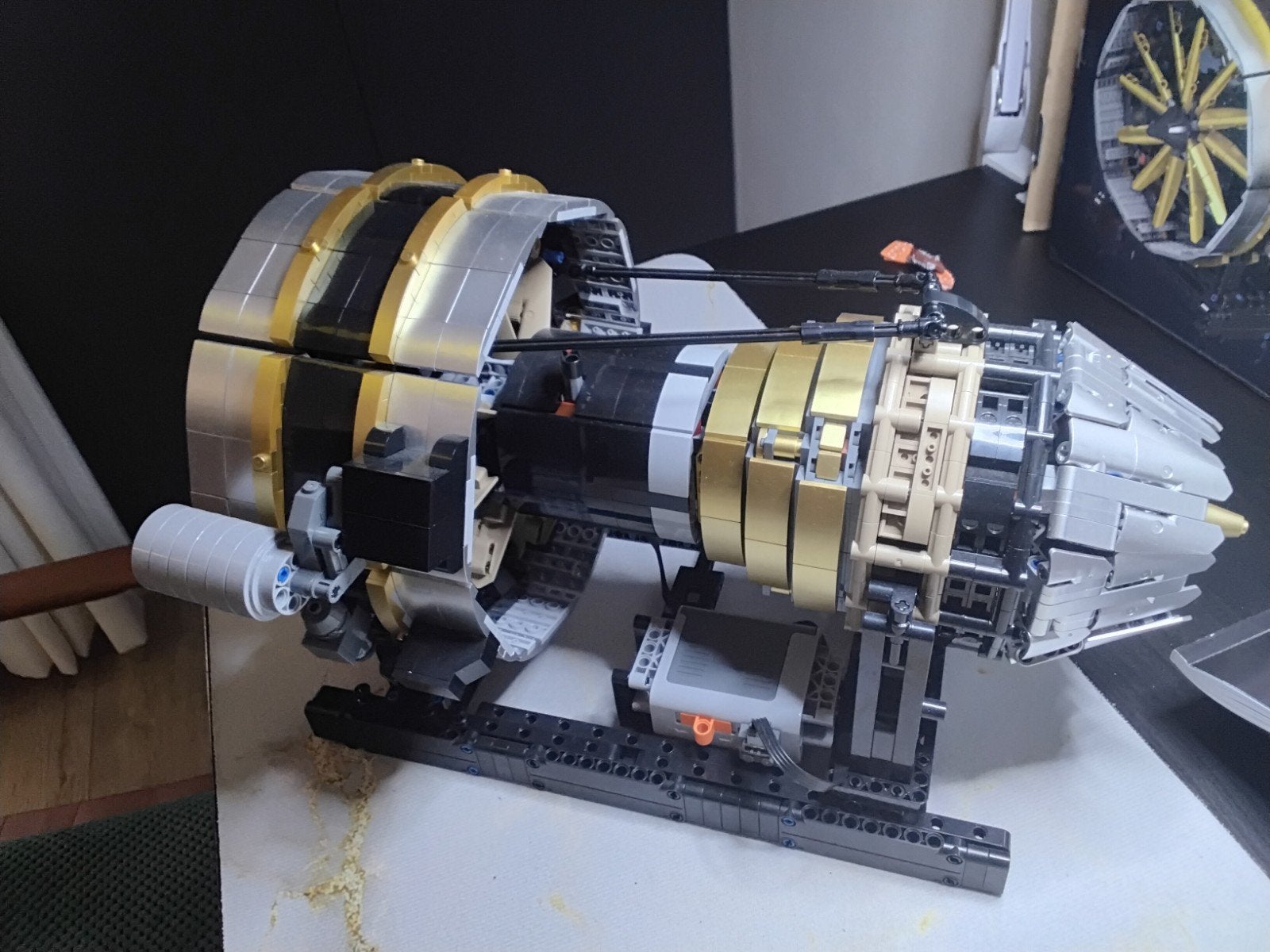 Mould King vliegtuig straalmotor.Chin lego, Ophalen of Verzenden