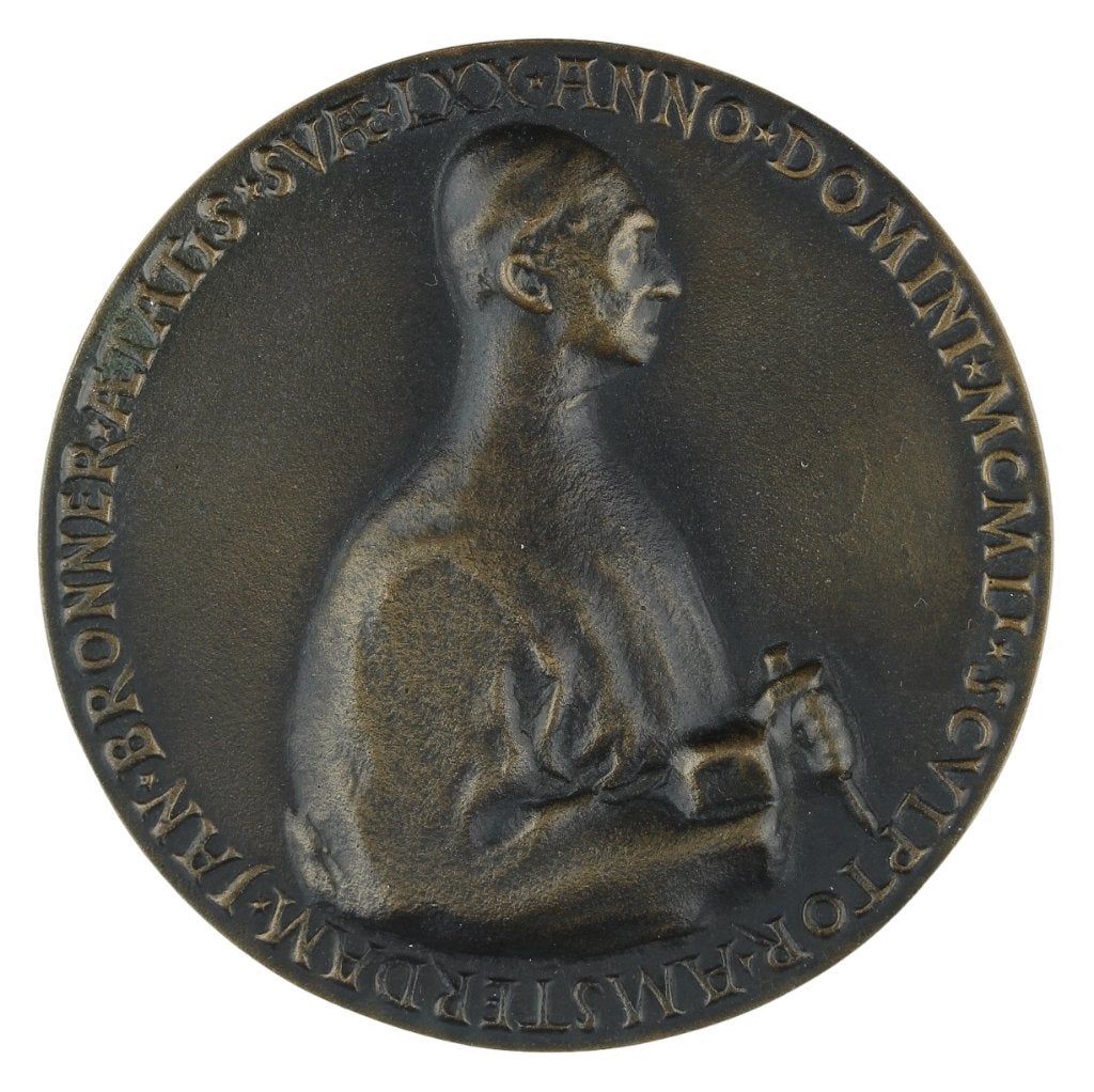 Dubbel VPK 1952 Piet Esser : Prof. Jan Bronner, Verzenden, Brons, Nederland
