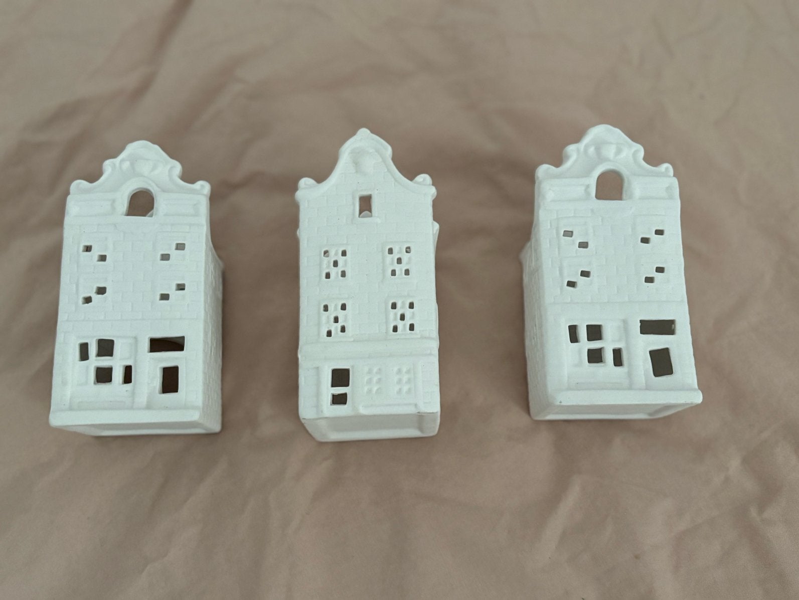 3 witte kerst huisjes, Diversen, Kerst, Ophalen of Verzenden, Nieuw
