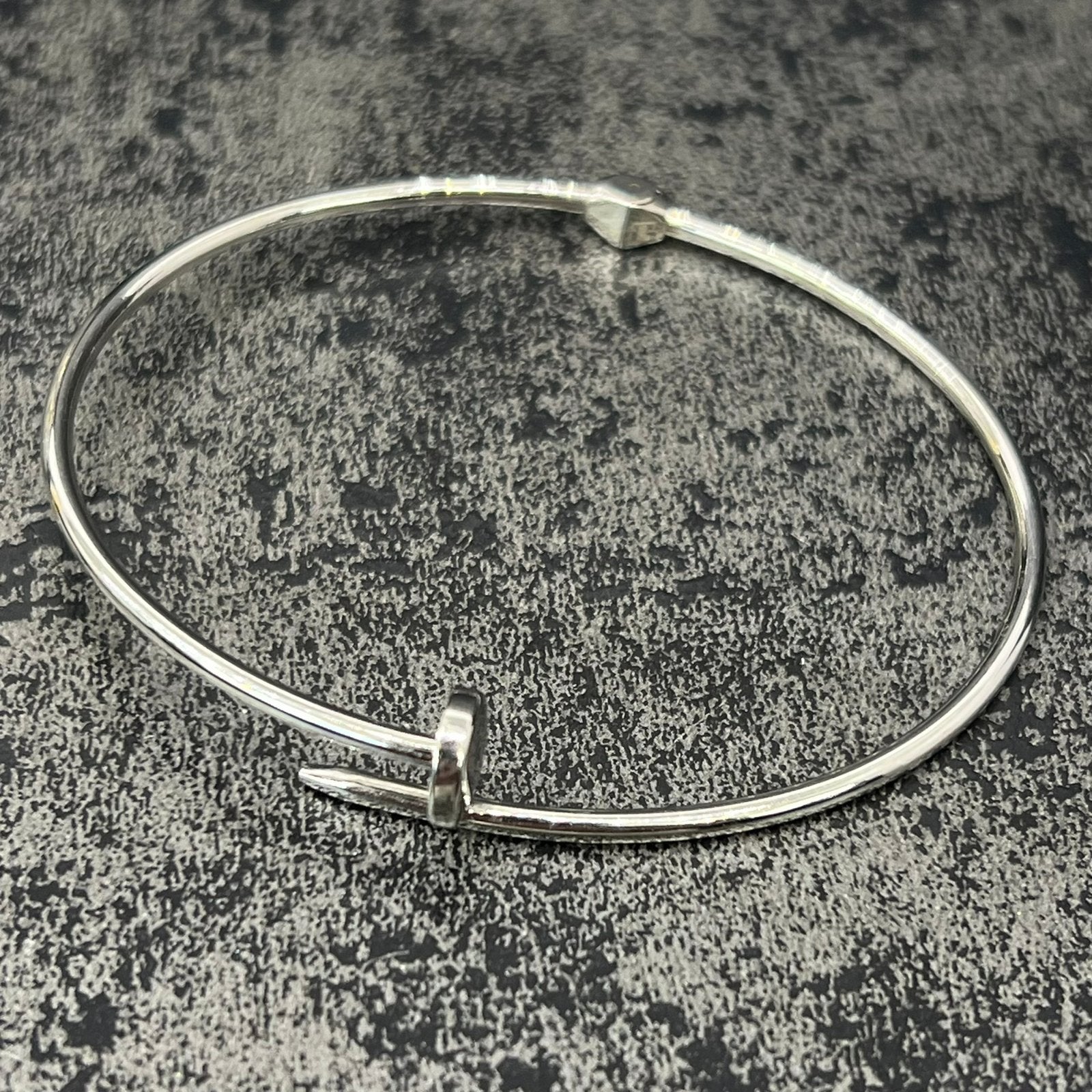 14 karaat witgouden armband spijker model, Sieraden, Tassen en Uiterlijk, Armbanden, Ophalen of Verzenden, Nieuw, Goud